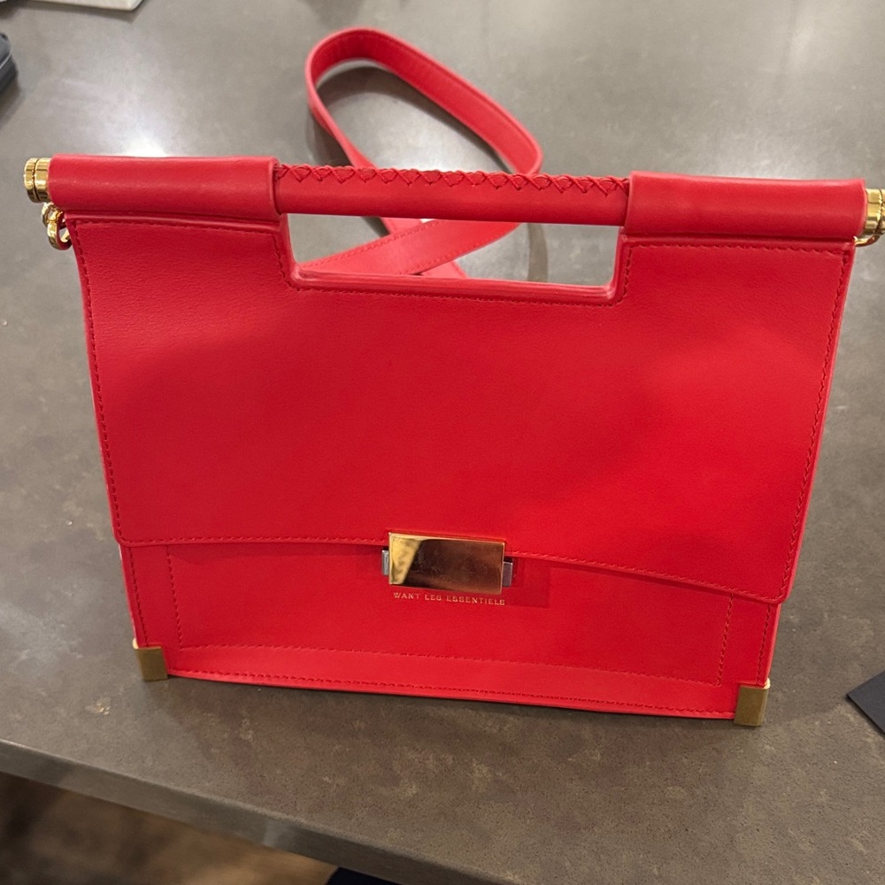 Red Leather Handbag